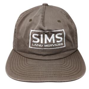 Sims Land Services Slideback 5 Panel Cap Brown One Size Adjustable AS Colour